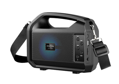 Linterna radio parlante bluetooth con panel solar (4 en 1)